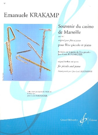 Souvenir du casino de Marseille op.187 pour flute piccolo et piano