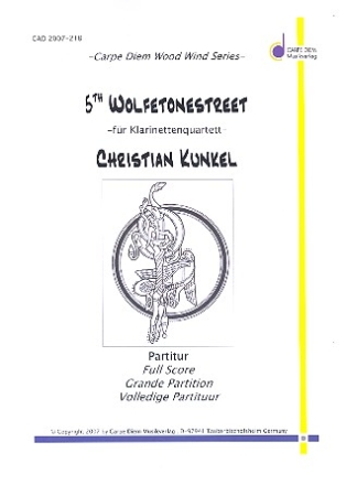 5th Wolftonestreet fr 3 Klarinetten und Bassklarinette Partitur und Stimmen