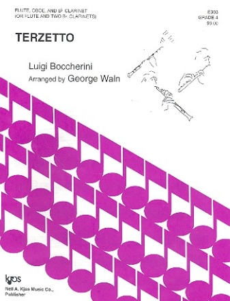 Terzetto fr Flte, oboe und Klarinette Partitur und Stimmen