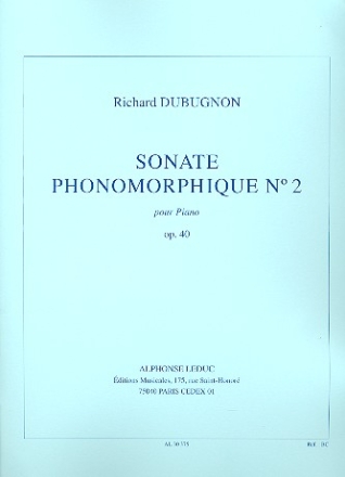Sonate phonomorphique no.2 op.40 pour piano