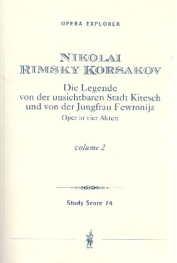 Die Legende von der unsichtbaren Stadt Kitesch und von der Jungfrau Fewronija Studienpartitur und Libretto (in 3 Bnden) (kyr/frz)