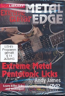 Extreme Metal Pentatonic Licks DVD-Video Lick Library Extrem Guitar Metal Edge