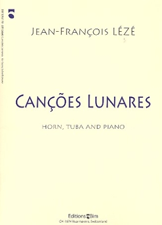 Cancoes Lunares for horn, tuba and piano parts