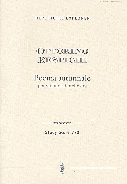 Poema autunnale fr Violine und Orchester Studienpartitur