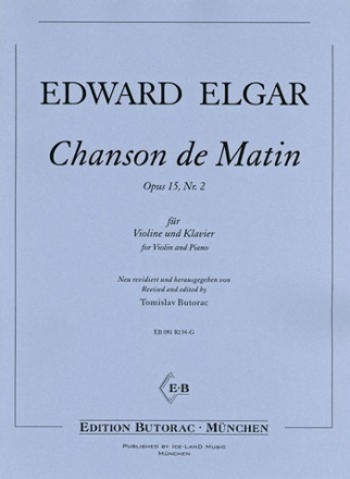 Chanson de matin op.15,2 fr Violine und Klavier