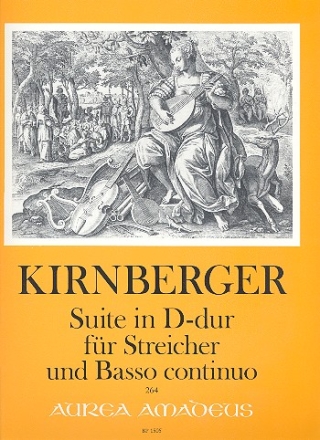 Suite D-Dur fr Streicher und Bc Partitur (=Klavier) und Stimmen (1-1-1-1)