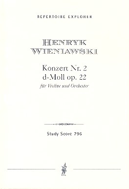 Konzert d-Moll Nr.2 op.22 fr Violine und Orchester Studienpartitur