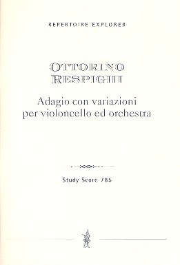 Adagio con variazioni fr Violoncello und Orchester Studienpartitur