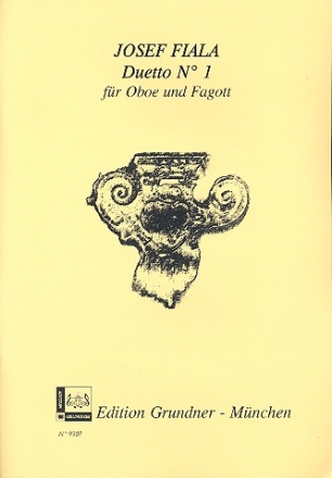 Duett Nr.1 fr Oboe und Fagott Spielpartitur