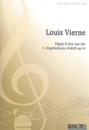 Finale D-Dur aus der Sinfonie d-Moll Nr.1 op.12 fr Orgel