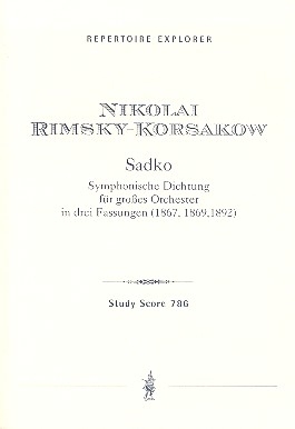 Sadko (3 Fassungen) für Orchester Studienpartitur