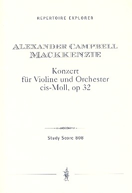Konzert cis-Moll op.32 fr Violine und Orchester Studienpartitur