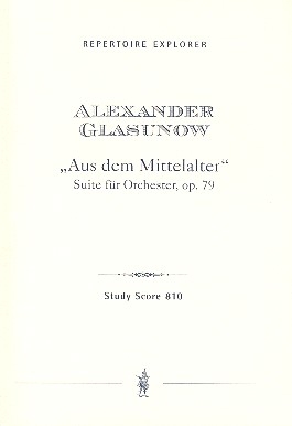 Aus dem Mittelalter op.79 fr Orchester Studienpartitur