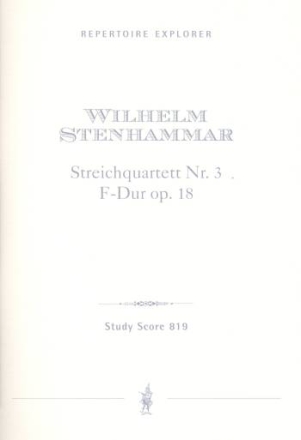 Streichquartett F-Dur Nr.3 op.18 Studienpartitur
