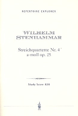 Streichquartett a-Moll Nr.4 op.25  Studienpartitur