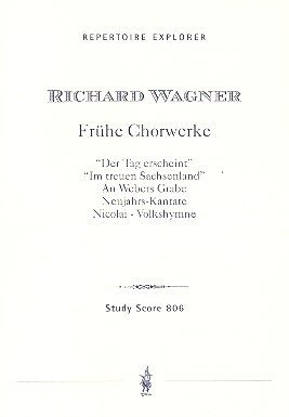 Frhe Chorwerke fr Chor und Orchester Studienpartitur