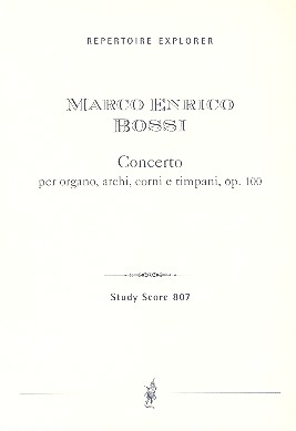 Konzert a-Moll op.100 für Orgel, Streicher, Hörner und Pauken Studienpartitur