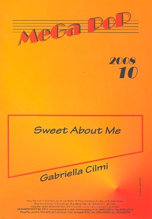 Sweet about me: fr Klavier (en) (mit Text und Gitarrenakkorden)