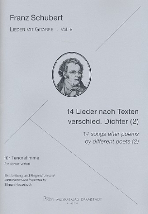 14 Lieder nach Texten verschiedener Dichter Band 2 fr Tenor und Gitarre Partitur