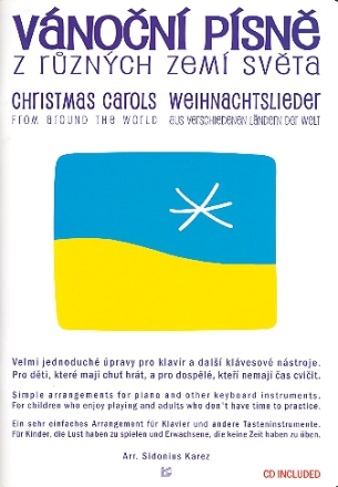 Christmas Carols from around the World (+CD) for piano (vocal/guitar) (tschech/en/dt)