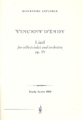 Lied op.19 fr Violoncello (Viola) und Orchester Studienpartitur