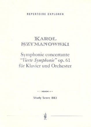 Symphonie concertante op.61 fr Klavier und Orchester Studienpartitur