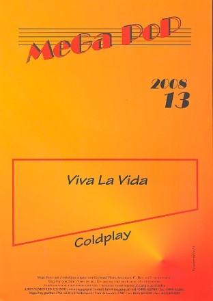 Viva la vida: fr Klavier (en) (mit Text und Gitarrenakkorden)