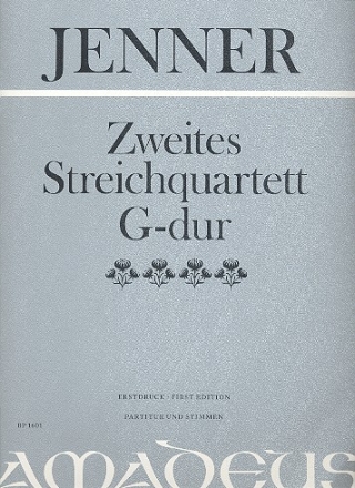 Quartett G-Dur Nr.2 fr 2 Violinen, Viola und Violoncello Partitur und Stimmen