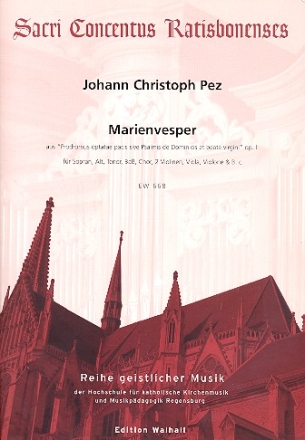 Marienvesper fr Soli, gem Chor, Streicher und Bc Partitur