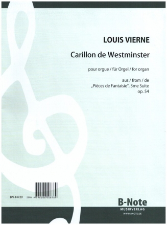 Carillon de Westminster op.54,4 fr Orgel