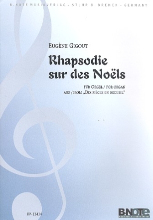 Rhapsodie sur des noels fr Orgel