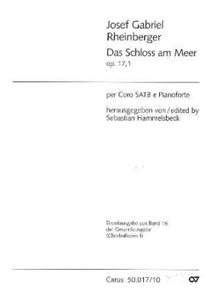 Das Schloss am Meer op.17,1 fr gem Chor und Klavier Partitur