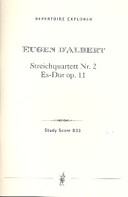 Streichquartett Es-Dur Nr. 2 op.11 fr Streichquartett Studienpartitur