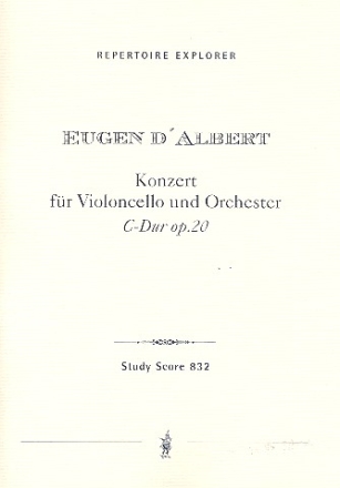 Konzert C-Dur op.20 fr Violoncello und Orchester Studienpartitur
