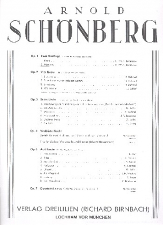 Abschied op.1,2 fr Bariton und Klavier