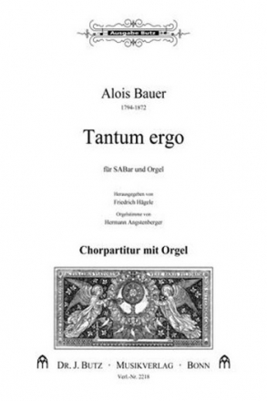 Tantum ergo fr gem Chor (SABar) und Orgel Partitur