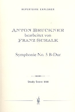 Sinfonie B-Dur Nr.5 für Orchester Studienpartitur