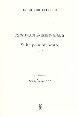 Suite op.7  fr Orchester Studienpartitur