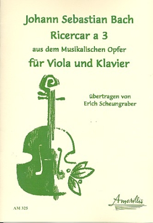 Ricercar a 3 BWV1079  fr Viola und Klavier