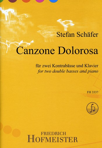 Canzone dolorosa fr 2 Kontrabsse und Klavier Stimmen