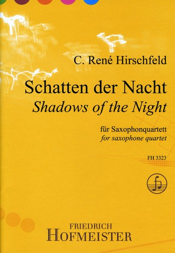 Schatten der Nacht für 4 Saxophone (SATBar) Partitur und Stimmen