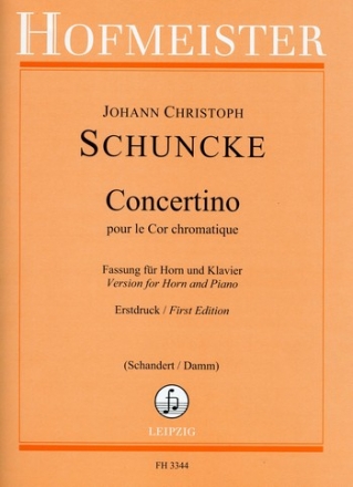 Concertino pour le Cor cromatique  fr Horn und Orchester  fr Horn und Klavier