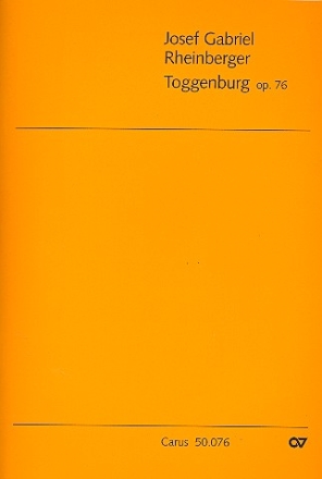 Toggenburg op.76 fr Soli, gem Chor und Klavier Partitur (dt/en)
