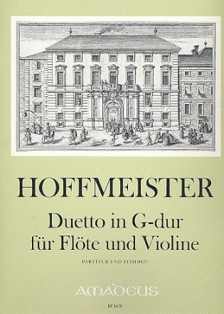 Duett G-Dur fr Flte und Violine Partitur und Stimmen