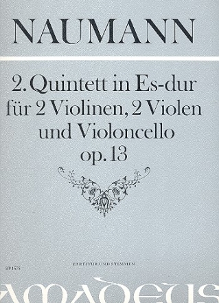 Quintett Es-Dur Nr.2 op.13 fr 2 Violinen, 2 Violen und Violoncello Partitur und Stimmen