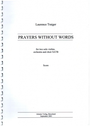 Prayers without Words for mixed chorus, 2 violins and orchestra score