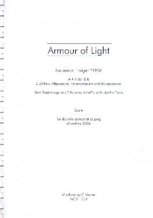Armour of Light fr gem Chor (AATBarBB), 2 Zinken und 3 Posaunen Partitur