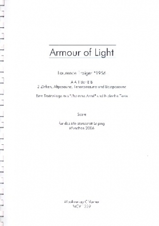 Armour of Light fr gem Chor (AATBarBB), 2 Zinken und 3 Posaunen Partitur