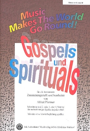 Gospels und Spirituals fr flexibles Ensemble Bass in B (Violinschlssel)
