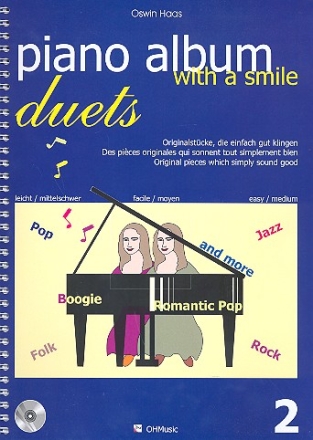 Piano Album with a Smile - Duets Band 2 (+CD) fr Klavier zu 4 Hnden